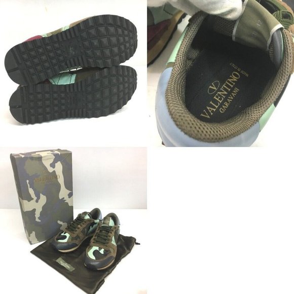 VALENTINO GARAVANI Lock runner Camouflage studs Sneakers Multicolore - Picture 9 of 9